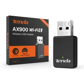 Adaptador WiFi 6 Tenda AX900 U11 USB Doble Banda 2.4GHz/5GHz