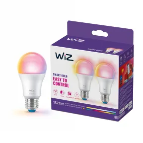 Bombilla LED inteligente WiZ A60 RGB E27, 100W equivalente