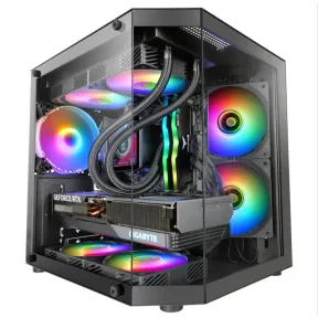 Caja Gaming MicroATX Mars Gaming MC-3TLITE con Triple Cristal