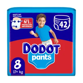 Pañales Dodot Bebé Pants Talla 8, +17 kg, 42 unidades