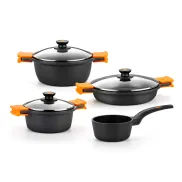 Batería de Cocina 7 Piezas Aluminio Fundido Antiadhesivo