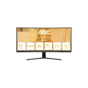 Monitor AOC CU34B3E 34" UWQHD Curvo 120Hz, Altavoces Integrados