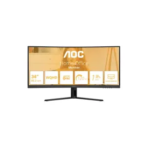 Monitor AOC CU34B3E 34" UWQHD Curvo 120Hz, Altavoces Integrados