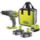Taladro Inalámbrico RYOBI 18V ONE+ con 2 Baterías y Cargador