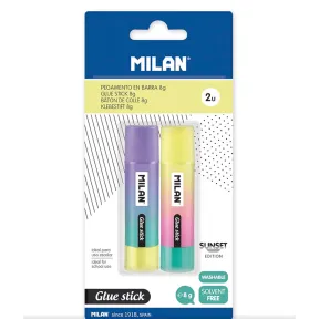 6 barras de pegamento MILAN en 3 paquetes de blíster