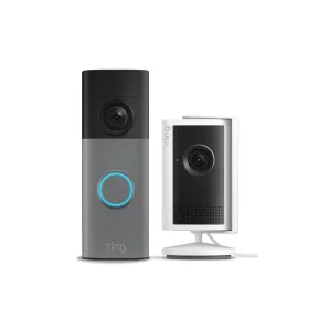 Cámara interior Plus y Videotimbre Ring con batería