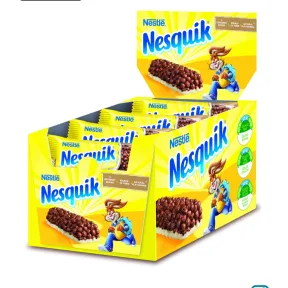 Barritas de cereales con cacao Nesquik 16x25g individuales