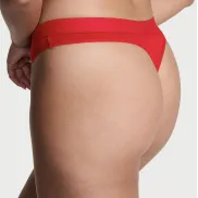 Tanga con logo y parches brillantes de algodón