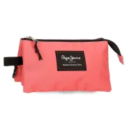 Estuche Triple Pepe Jeans Aris 22x12x5 cm Poliéster