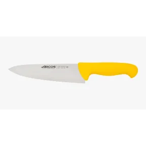 Cuchillo Cocinero Arcos 2900 - Hoja Serrada 200 mm Amarillo