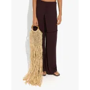 Bolso de rafia y bambú ecológico