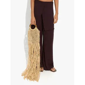 Bolso de rafia y bambú ecológico