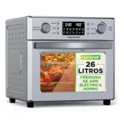 Freidora de aire Nutrichef 26L, horno eléctrico y accesorios