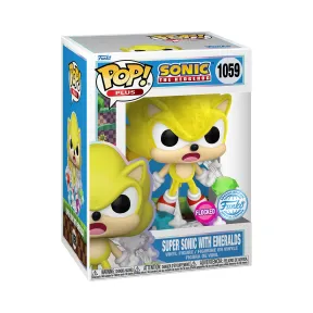 Sonic Super Sonic con Esmeraldas - Funko Pop! Plus Exclusivo