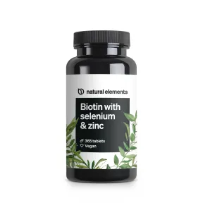 Pastillas veganas de Biotina, Zinc y Selenio para cabello