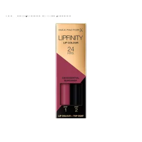 Pintalabios Max Factor LipFinity 330 Burgundy - 2 Pasos
