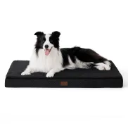 Cama Negra Desenfundable y Lavable para Perros 91 x 69 cm