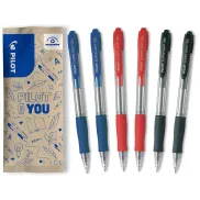 Bolígrafos Retráctiles PILOT Super Grip - Set de 6 