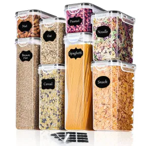 Contenedores Herméticos de Plástico para Cocina - 8 Piezas