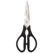Tijeras de Cocina Multifunción Amazon Basics, 20,32 cm, Negro