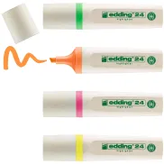 Marcador fluorescente Eding 24 EcoLine - juego de 4 colores