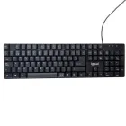 Teclado USB QWERTY negro alámbrico IGGUAL para oficina