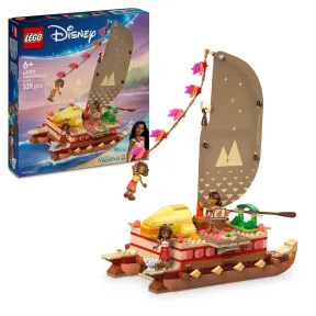 Canoa de Aventuras de Vaiana | LEGO Disney con 3 Mini Muñecos