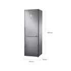Frigorífico Inox 339L Combi AI 185cm Clase E RB33J3515S9EF