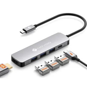 Estación de Acoplamiento USB C 5 en 1 con HDMI 4K y PD 100W
