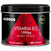 Vitamina B12 1000 mcg y Ácido Fólico 400 mcg - 400 Comprimidos