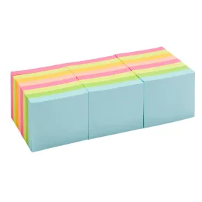 Mininotas Adhesivas Amazon Basics, 24 Blocs Colores 3,5x5cm