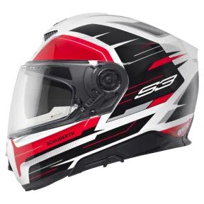 Casco Integral Schuberth S3 Apex Blanco Negro Rojo - Tallas Varias