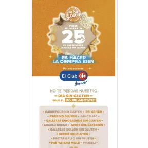 25% de descuento en productos sin gluten en Carrefour