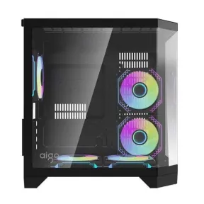 Caja Mini Tower Darkflash FT350 ARGB Negro con 5 Ventiladores