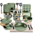 Juego de 30 Piezas de Ollas y Sartenes Antiadherentes Kitchen Academy