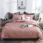 Ropa de cama rosagris 155x200 cm juego completo
