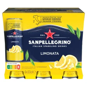 Agua con Gas de Limón San Pellegrino 6 x 33cl