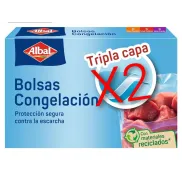 Bolsas de Congelación Albal Surtida 1, 3 y 8 Litros - 45 Unidades