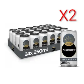 Pack 24 Latas de Tónica Refrescante Nordic Mist Zero Azúcar