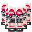 Gel de Ducha Vainilla y Frambuesa, 100% Natural, 250ml