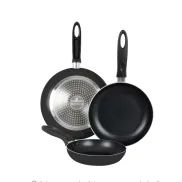 Sartenes de Aluminio SANPIETRO Roden 18-22-26 cm, Set 3 piezas