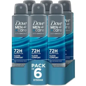 Desodorante Dove Men +Care 6x 150ml para hombres