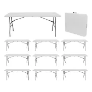 10 Mesas Rectangulares Plegables Thinia Home para Catering