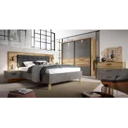Armario de puertas correderas RICCIANO roble 230x215cm