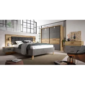 Armario de puertas correderas RICCIANO roble 230x215cm