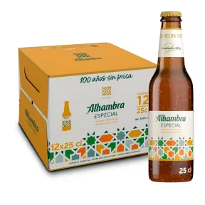 Cerveza Lager Pack 12 Botellines 25cl Alhambra Especial