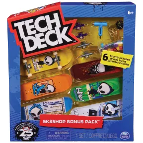 Fingerboards Tech Deck - Pack 6 Mini Skates para Dedos