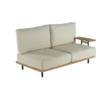 Sofá de teca NATERIAL Calisto beige para jardín 2 plazas