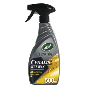 Cera Húmeda Cerámica Turtle Wax Hybrid, Spray 500 ml para Coches