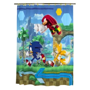 Juego de Cortina de Ducha Sonic - 13 Piezas, Oficial